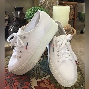 Superga Platform Sneakers— size 37.5 /size 7